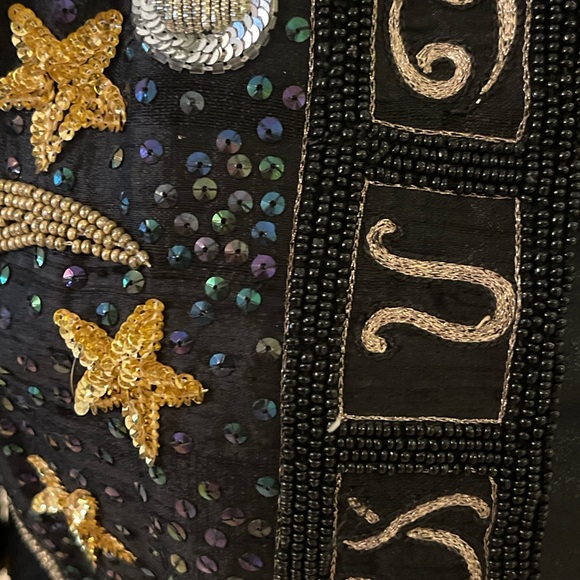 Celestial Beaded black Jacket, by Signatures Miami - Picture 6 of 8